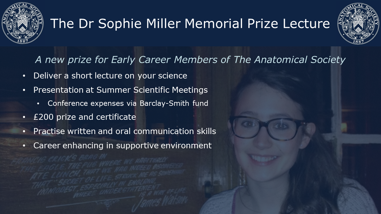 Dr Sophie Miller Memorial Prize Lecture_Communications Flyer copy Dr Sophie Miller Memorial Prize Lecture_Communications Flyer copy