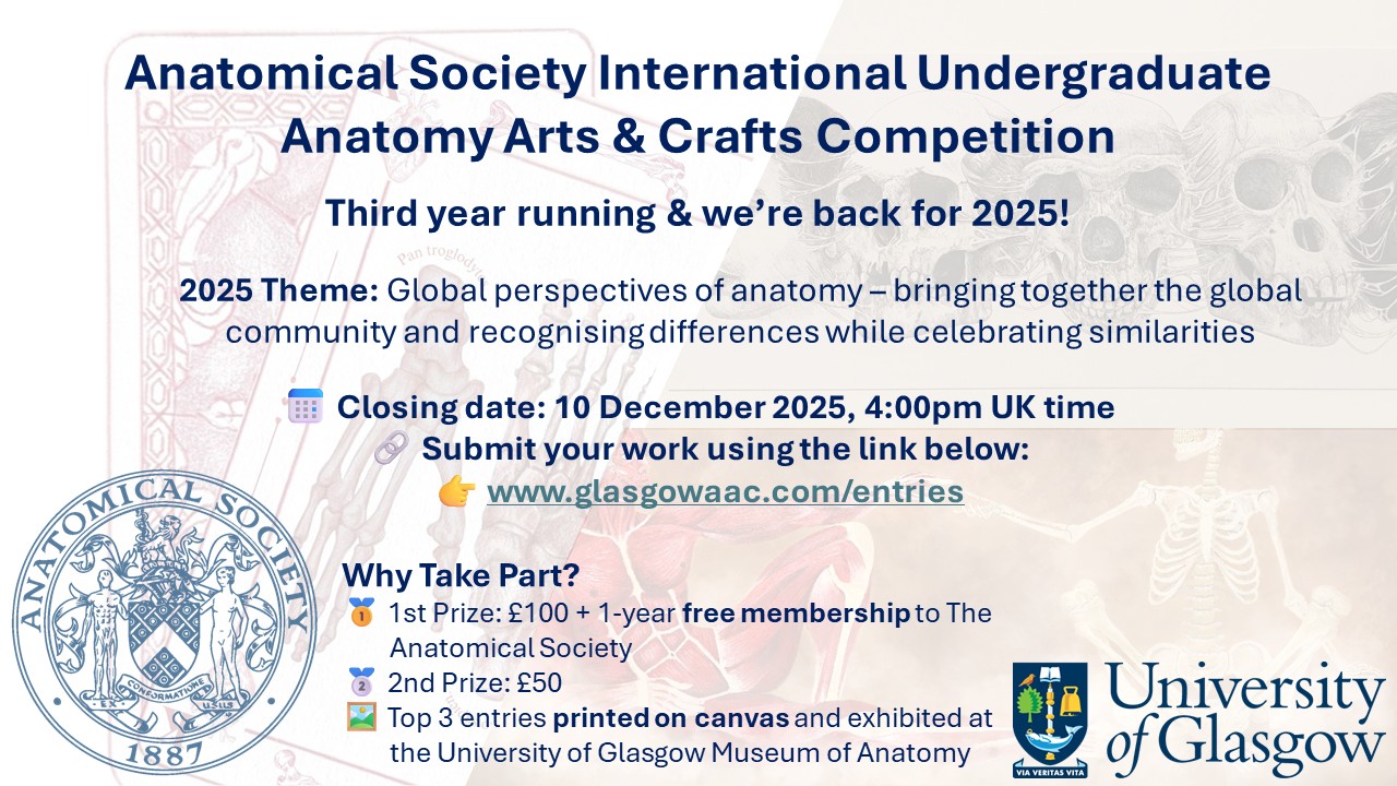 Anatomical Society International Anatomy Arts & Crafts Undergraduate Student Competition (2025)